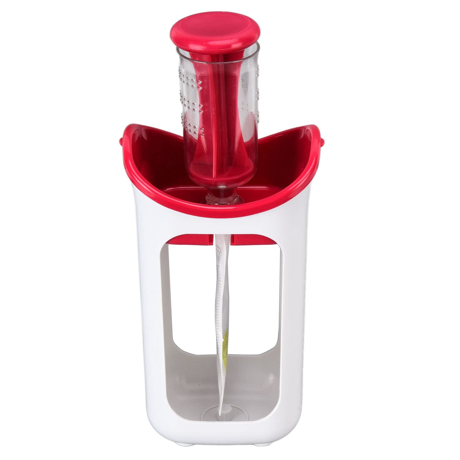01 02 015 Puree Squeezer - Heatable Manual Baby Food Maker with Anti-Slip Grip for Infants | Perfect for Home, Kitchen & Restaurant Use | Easy Baby Food Preparation & Feeding (Red)