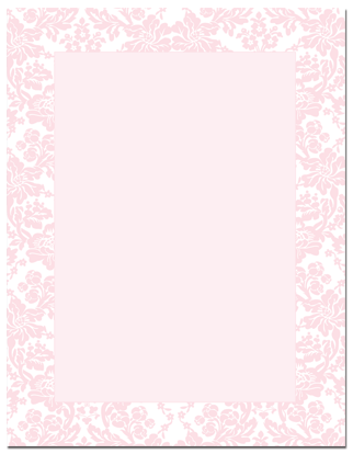 Blooming Pink Letterhead Stationery - Elegant Floral Design for Business, Wedding & Personal Correspondence