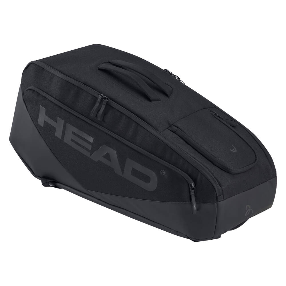 Head Pro X 9 Tennis Racquet Bag - Large Black | Premium Tennis Equipment for Players & Coaches | Perfect for Tournaments, Practice & Travel