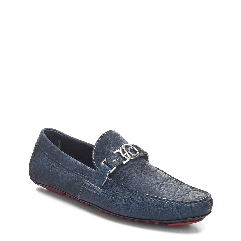 11VELEL Men's Casual Fashion Elephant Bit Driver Shoes in Cuadra Blue - Perfect for Everyday Wear, Work & Outdoor Activities
