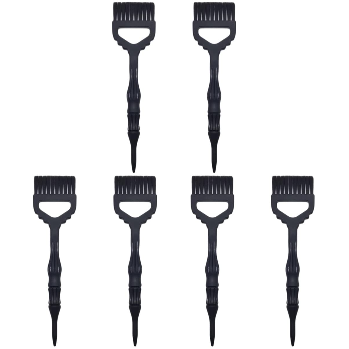 FRCOLOR 6 Pack Hair Dye Brush Set - Washable Hair Tinting & Teasing Comb for Temporary Color, Mini Hair Color Applicator - Perfect for DIY Hair Coloring, Styling & Salon Use