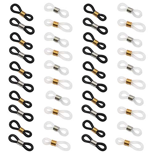 40 Pairs Anti-Slip Eye Chain Clips for DIY Jewelry Making