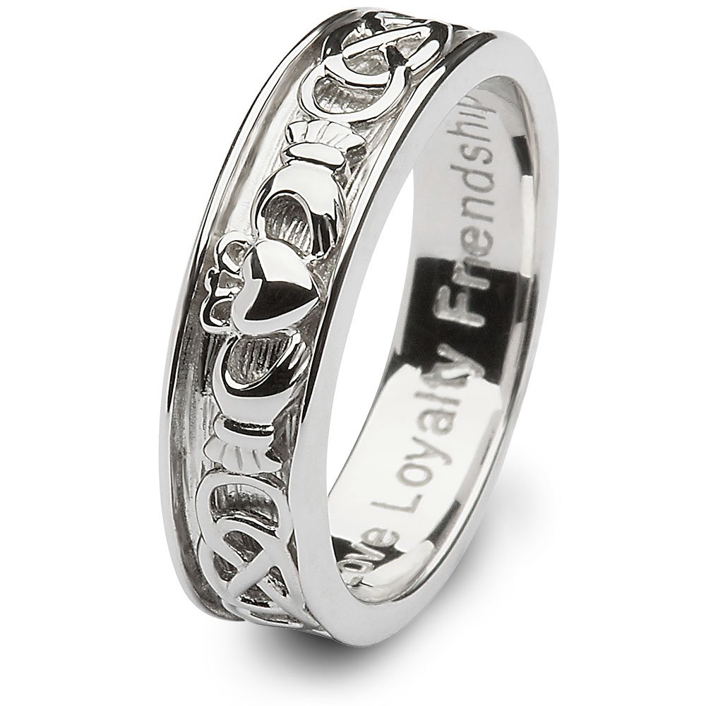 Authentic Irish Men's Claddagh Wedding Ring SM-SD9 - Traditional Celtic Love & Loyalty Symbol - Handcrafted in Ireland - Perfect for Engagements, Weddings & Anniversary Gifts