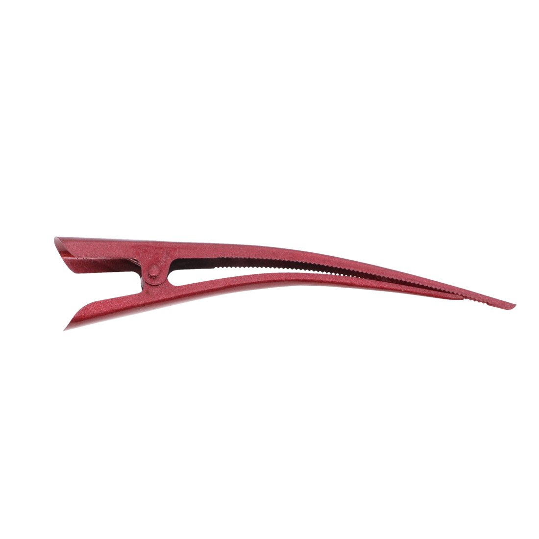 Stylish Metallic Concord Beak Hair Clips for Women - Set of 6 in Vibrant Red - Perfect for Everyday Wear, Parties, and Special Occasions