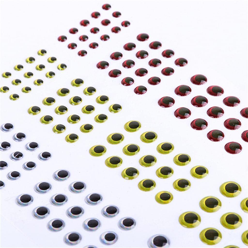 Ubersweet® 183pcs 3D Fishing Lure Eyes - Premium Accessories for DIY Fishing Baits, Lures & Craft Projects (65001827JEL) - Perfect for Bass, Trout & Saltwater Fishing