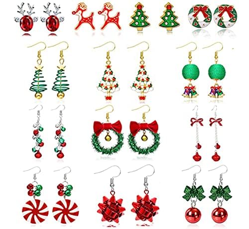 M:13pairs Christmas earrings