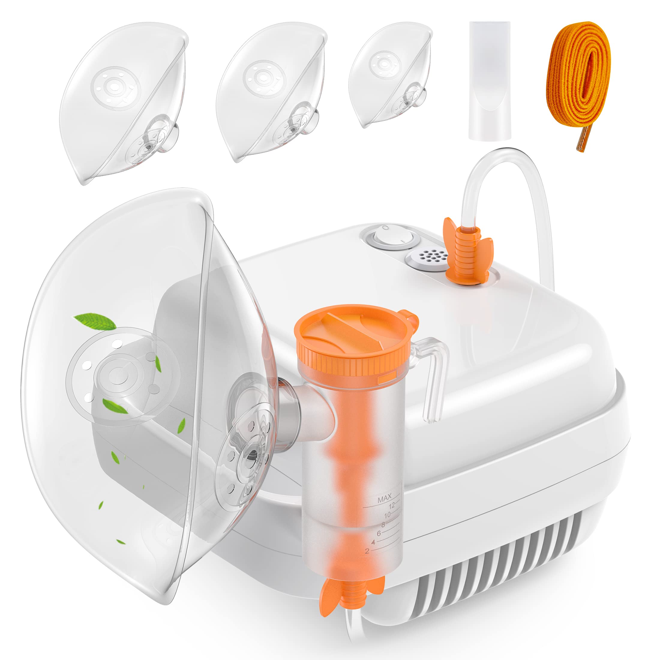 Portable Nebulizer Machine for Adults & Kids - Cool Mist Steam Inhaler with Mouthpiece & Child/Adult Masks - Travel & Home Use for Asthma, Allergies & Respiratory Relief