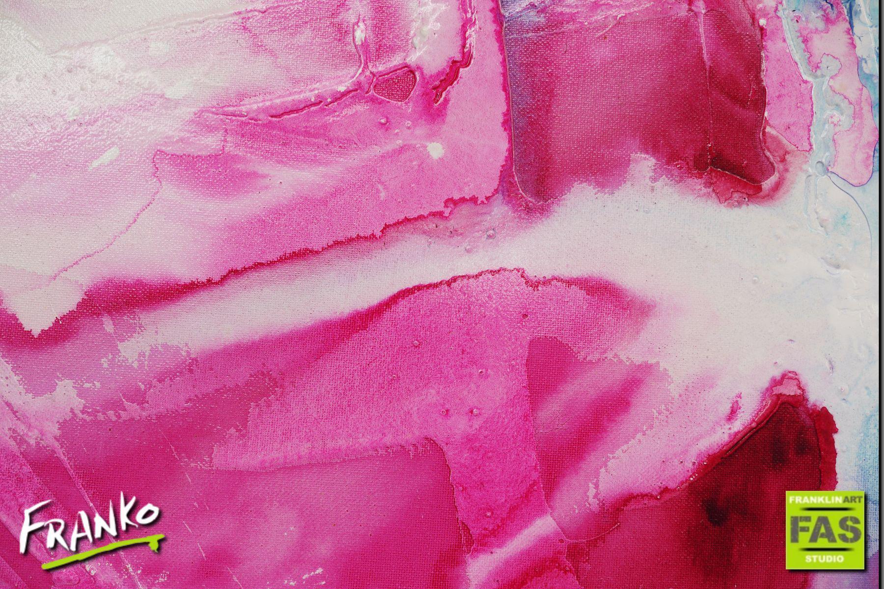 75cm x 100cm Pink Abstract Canvas Painting - Modern Wall Art for Living Room, Bedroom & Office Decor | Smashing Pastels Collection