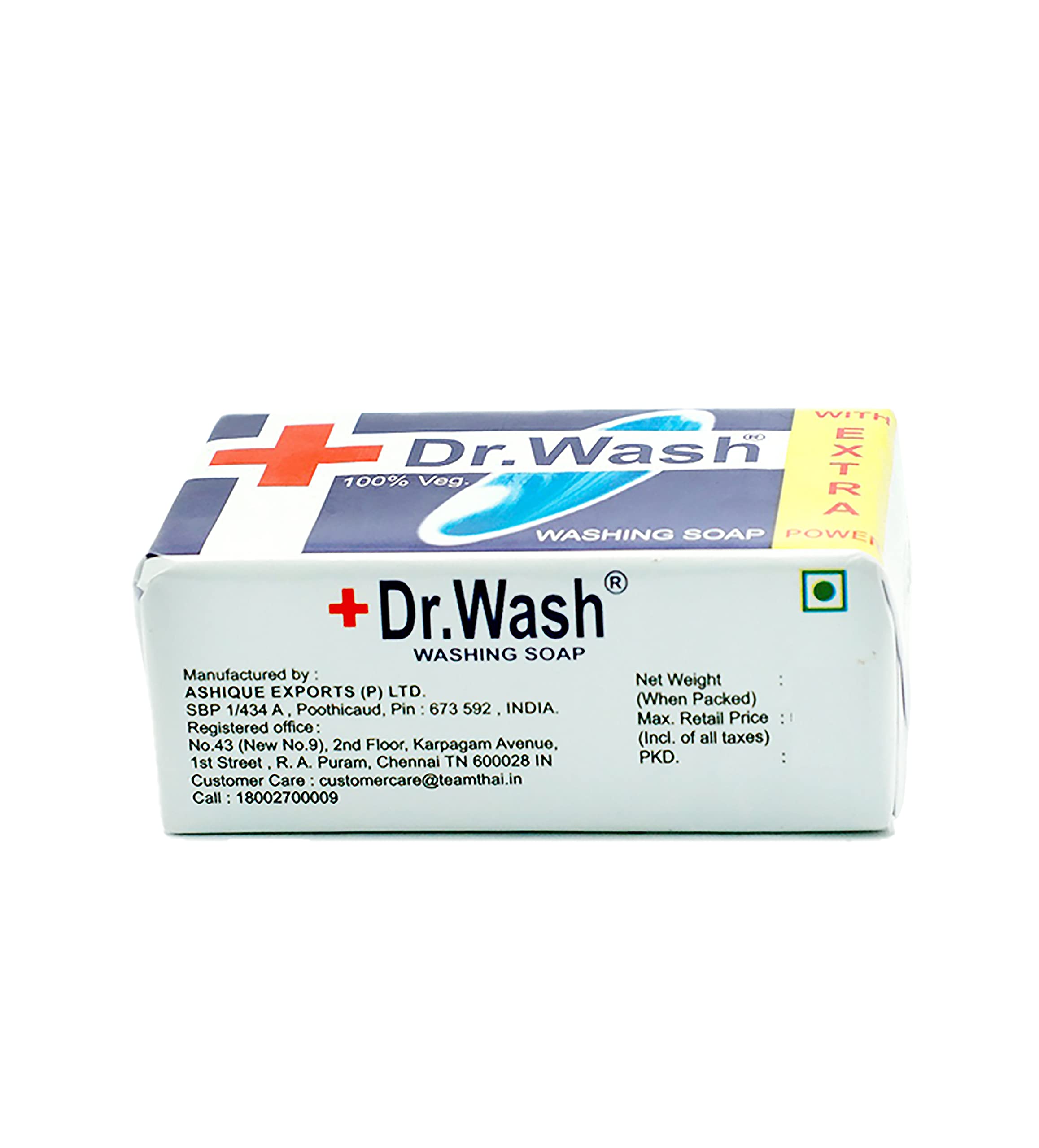 Dr.Wash Natural Handmade Soap Bar - 250g (3 Pack) - Gentle Cleansing for Sensitive Skin, Travel & Camping Essential