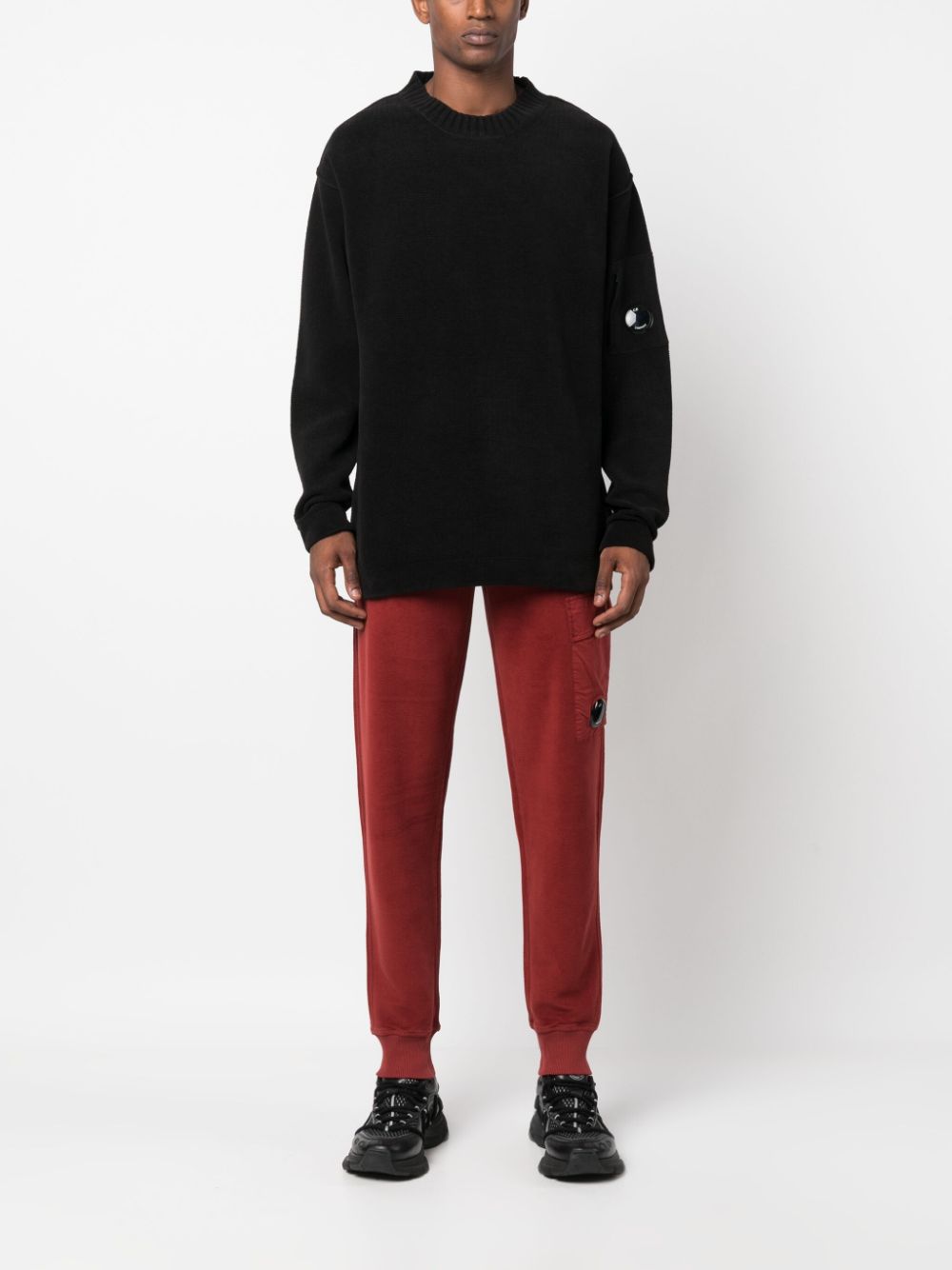 C.P. Company Men's Black Sweater - Premium Knit Pullover for Casual Wear & Street Style Fashion