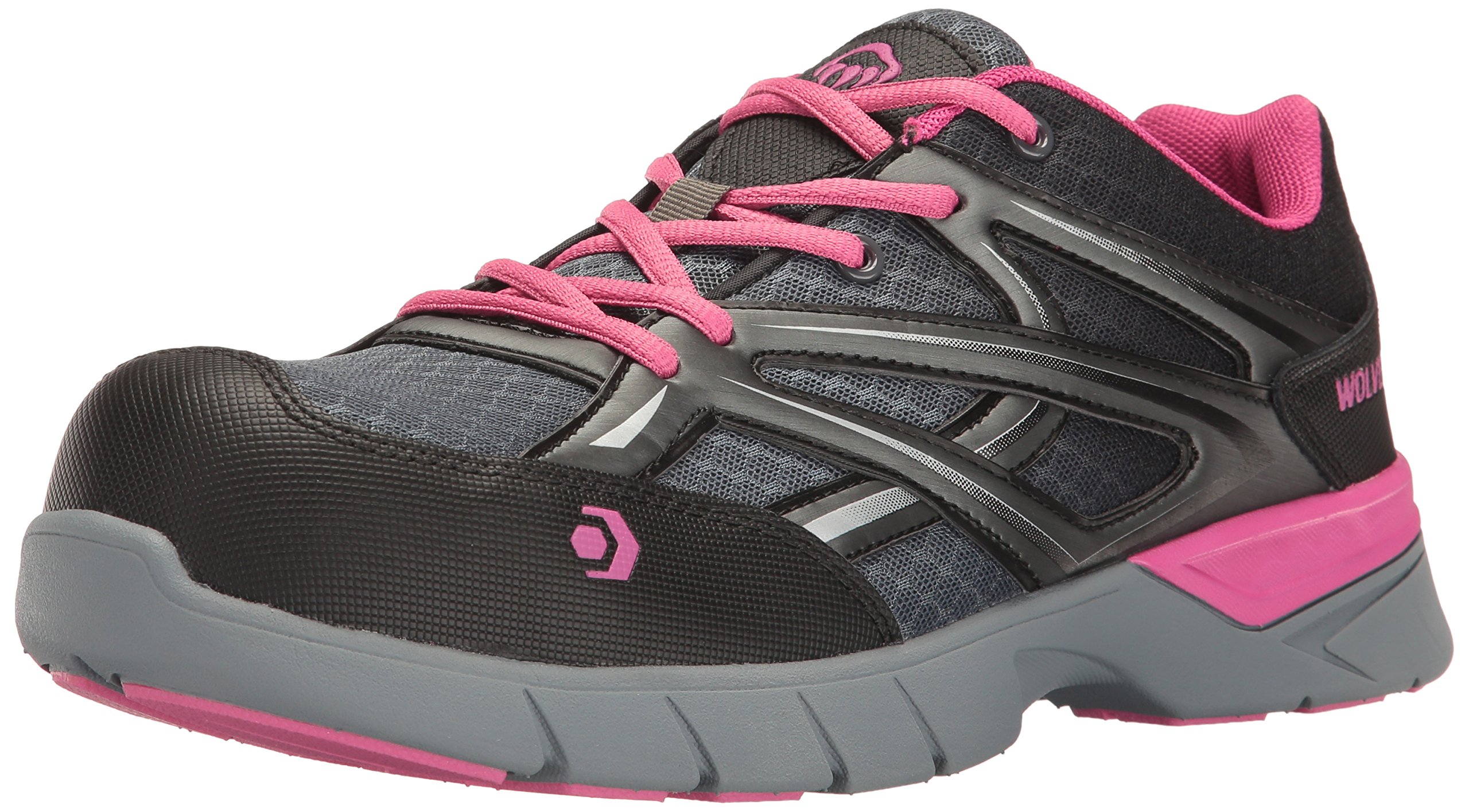 Wolverine Women's Jetstream Athletic Composite Toe Work Shoes - Lightweight Safety Footwear for Construction, Warehouse & Industrial Work
