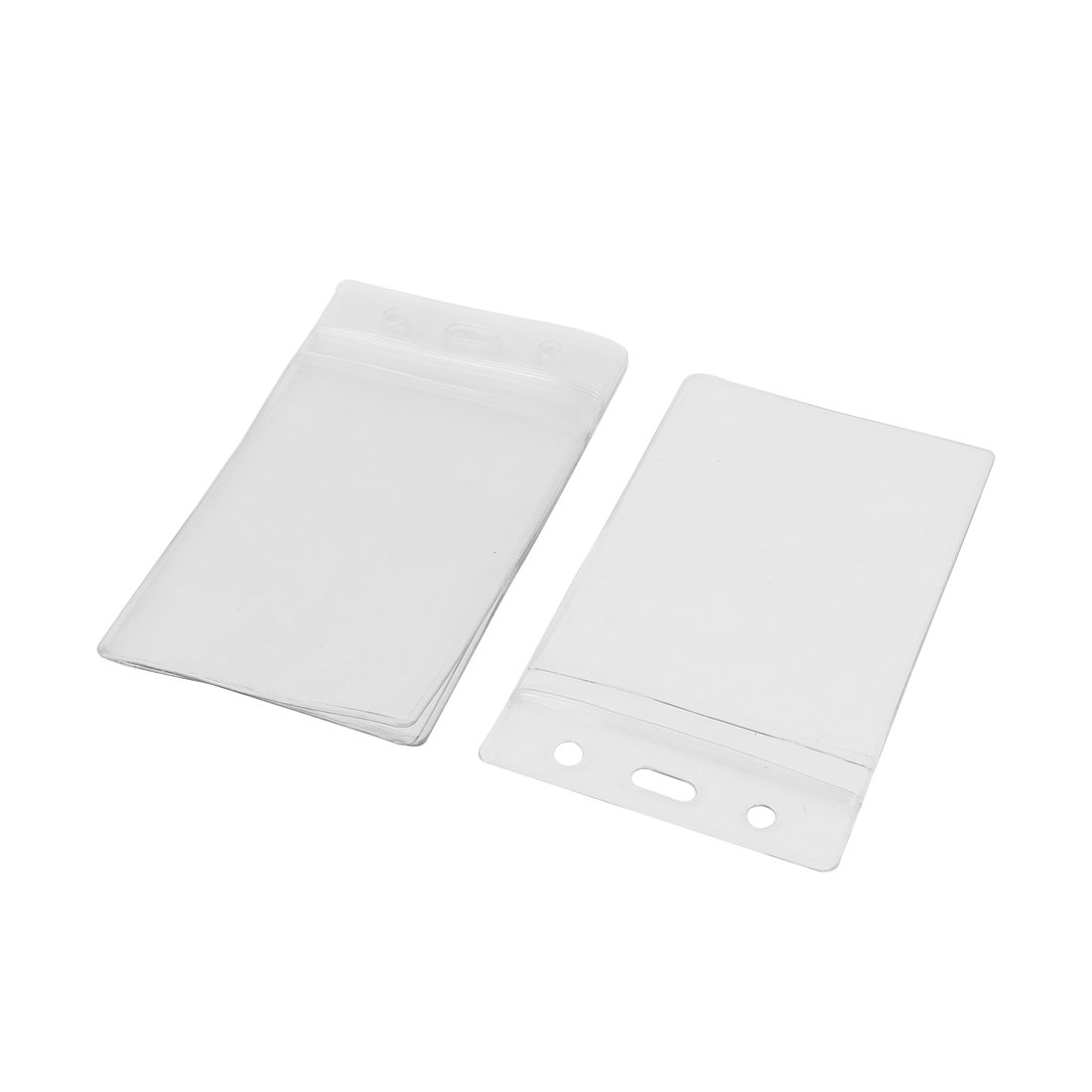 uxcell ID Card Badge Holder & Business Card Case - Durable Plastic with Metal Clip (a15061600ux0055) - Perfect for Office, Security, Conferences & Events