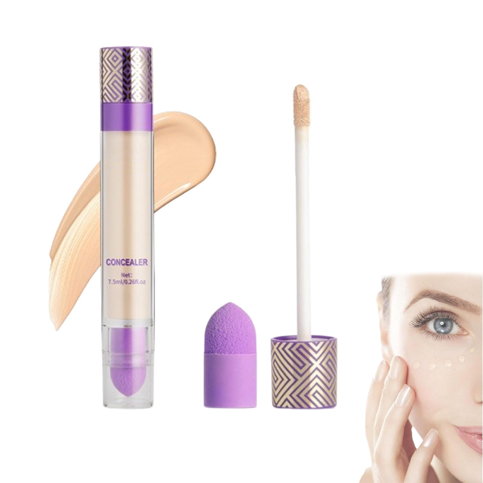 Imaginaryl Full Coverage Concealer Stick - Lightweight, Long-Lasting, Vegan & Cruelty-Free for Dark Circles & Blemishes (Shade 02) | Perfect for Everyday Makeup, Professional Use & Travel Beauty Essentials