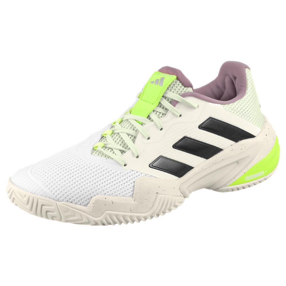 Adidas Women's Barricade 13 Tennis Shoes - Cloud White/Crystal Jade - Lightweight & Durable for Court Play & Training