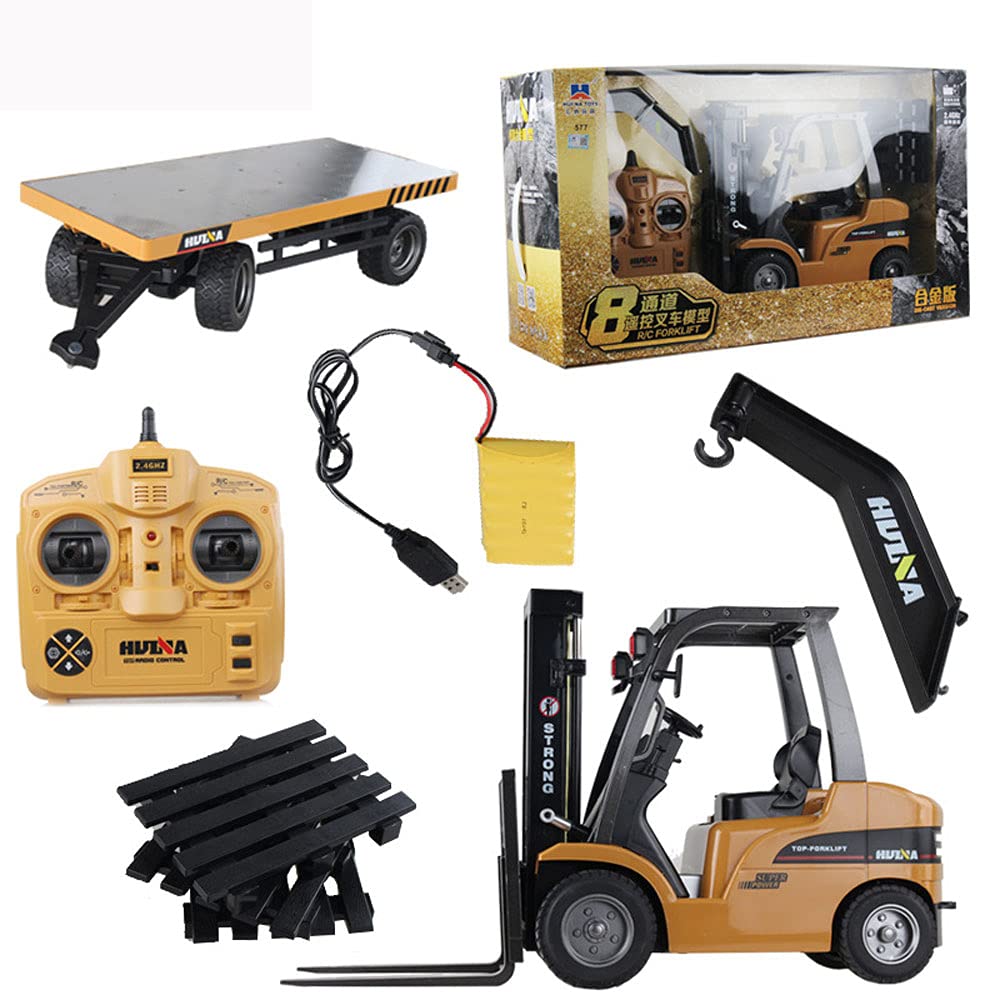 LIALIYA Professional RC Excavator Toy - Battery Powered Remote Control Construction Tractor with Metal Shovel, Durable Kids Construction Vehicle for Outdoor Play & Sandbox Activities