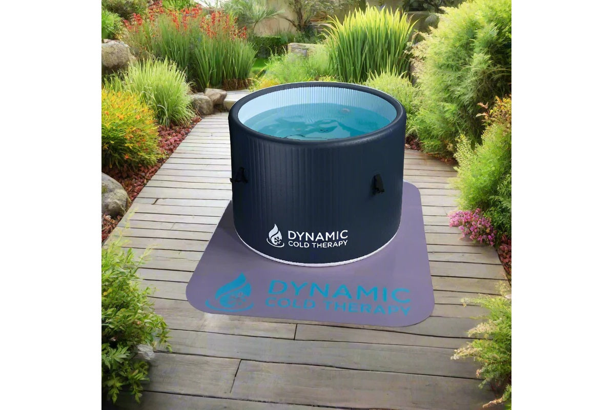 Inflatable Round Cold Plunge Tub for Dynamic Cold Therapy - Portable Ice Bath for Muscle Recovery, Pain Relief & Athletic Performance - Perfect for Home Gym, Post-Workout & Cryotherapy