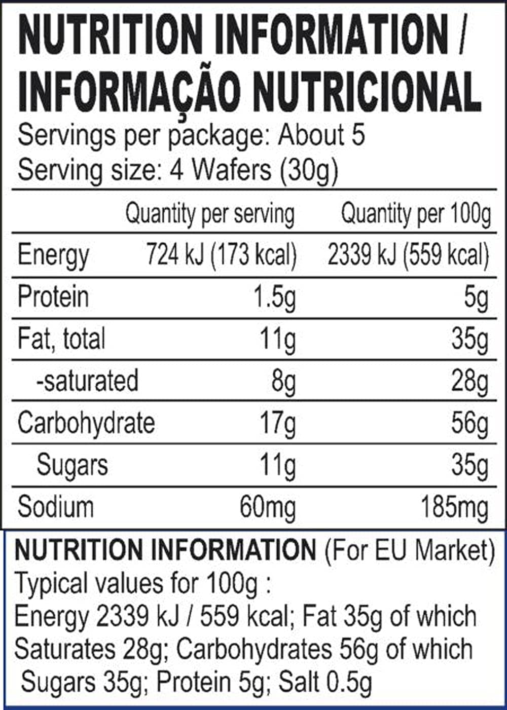 BRITANNIA Vanilla Wafer Cookies 5.29oz (150g) - Crunchy Healthy Snacks for Breakfast, Tea Time & Office - Pack of 4 - Perfect with Coffee, Milk or as Dessert