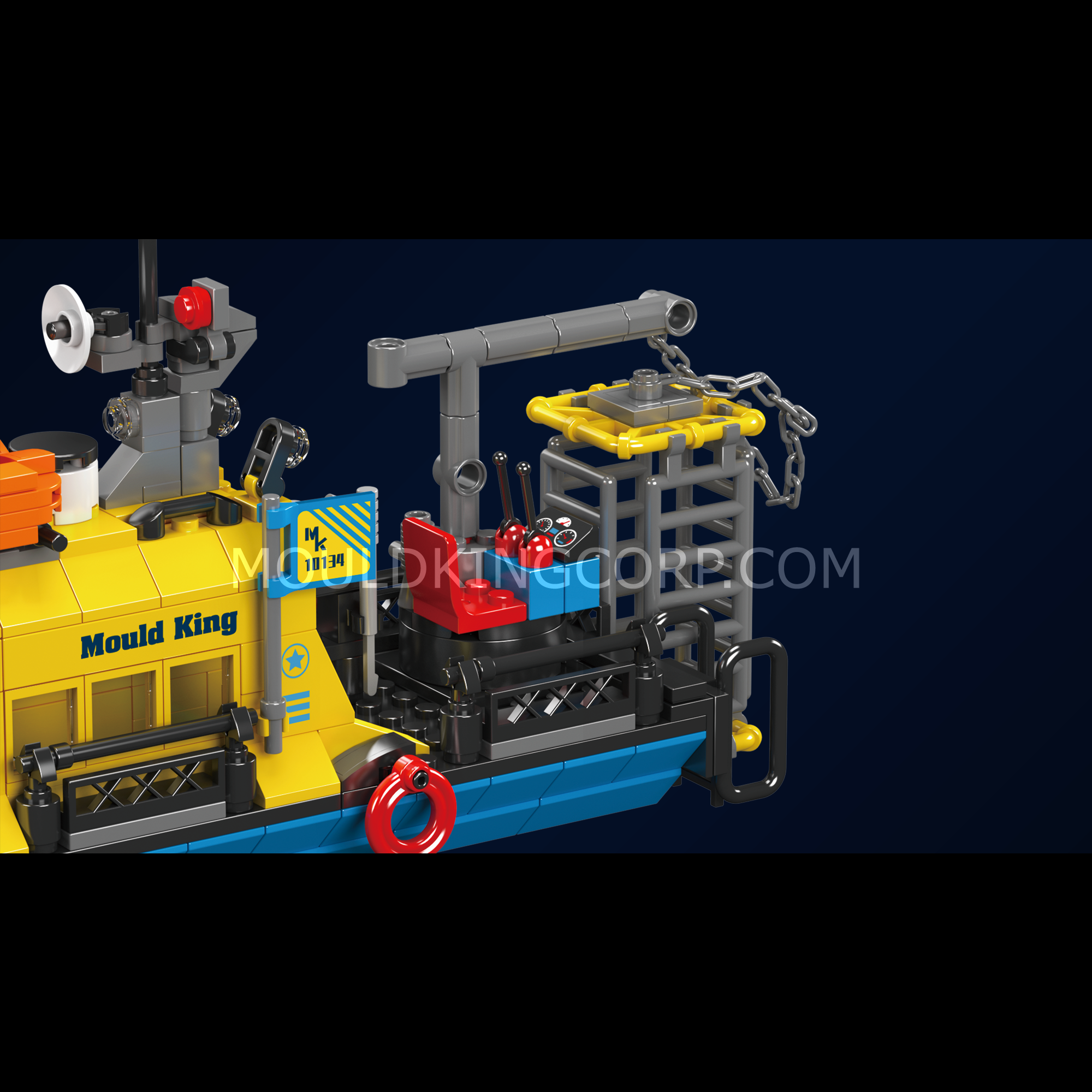 Mould King 10134 Mini Underwater Exploration Ship Building Set - 380 Pcs STEM Toy for Kids, Creative DIY Ocean Adventure Playset | Perfect for Birthday Gifts, Educational Play & Collector's Display