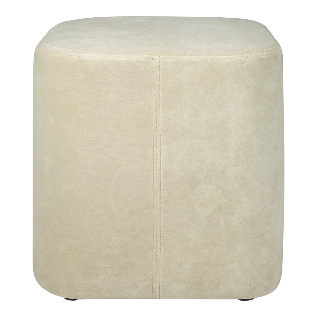 Jacques Deneef Cube Pouf by Ethnicraft - Modern Handwoven Ottoman Stool for Living Room, Bedroom & Outdoor Use