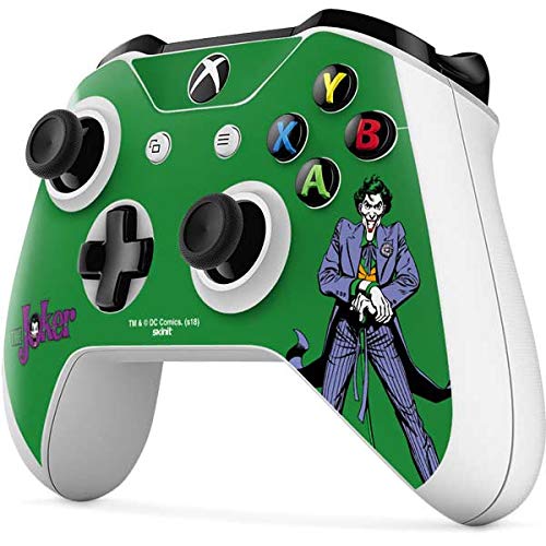 Officially Licensed Warner Bros The Joker Portrait Gaming Skin Decal for Xbox One S Controller - Perfect for Gamers & Collectors