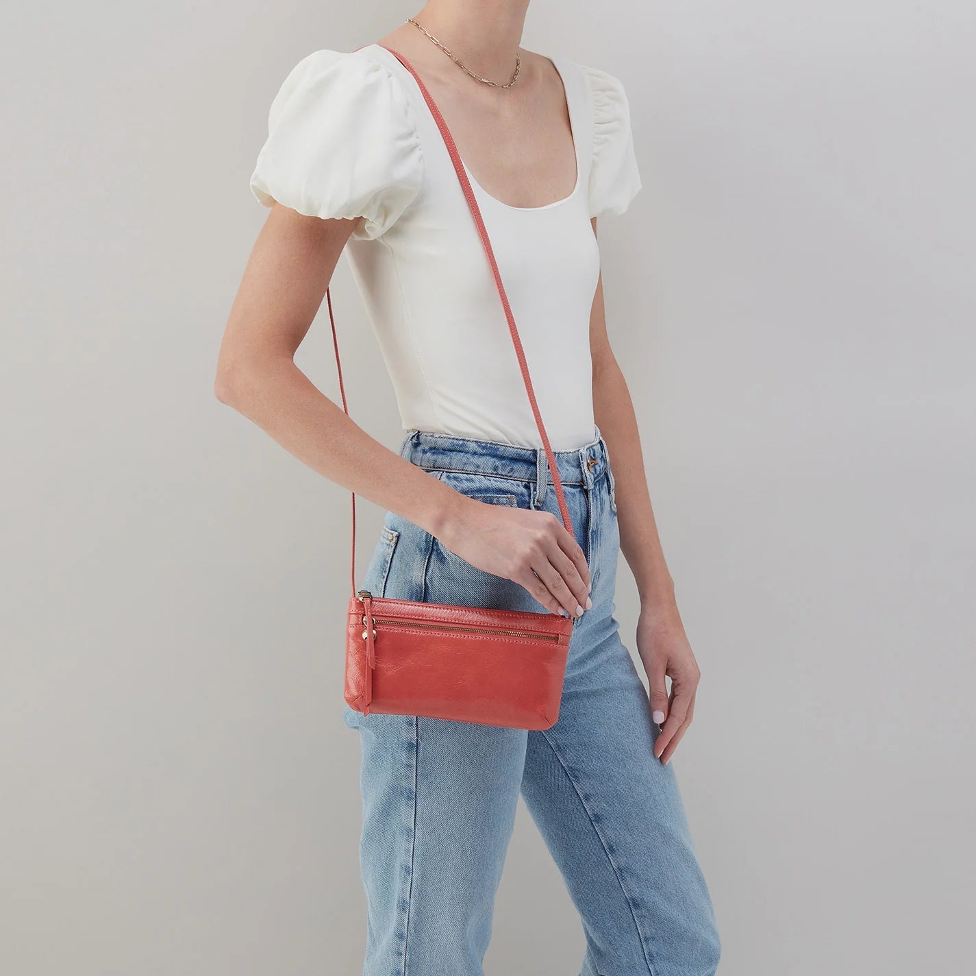HOBO CARA Crossbody Bag for Women - Stylish & Lightweight Leather Shoulder Purse - Perfect for Work, Travel & Everyday Use