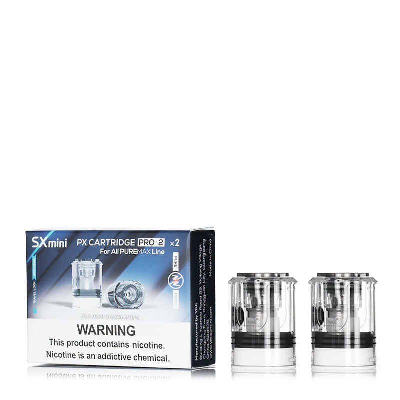 YiHi SXmini Puremax PX Pro 2 Replacement Pods (2 Pack) - Compatible with Puremax PX Pro 2 Vape Kit - Perfect for On-the-Go Vaping & Travel Use