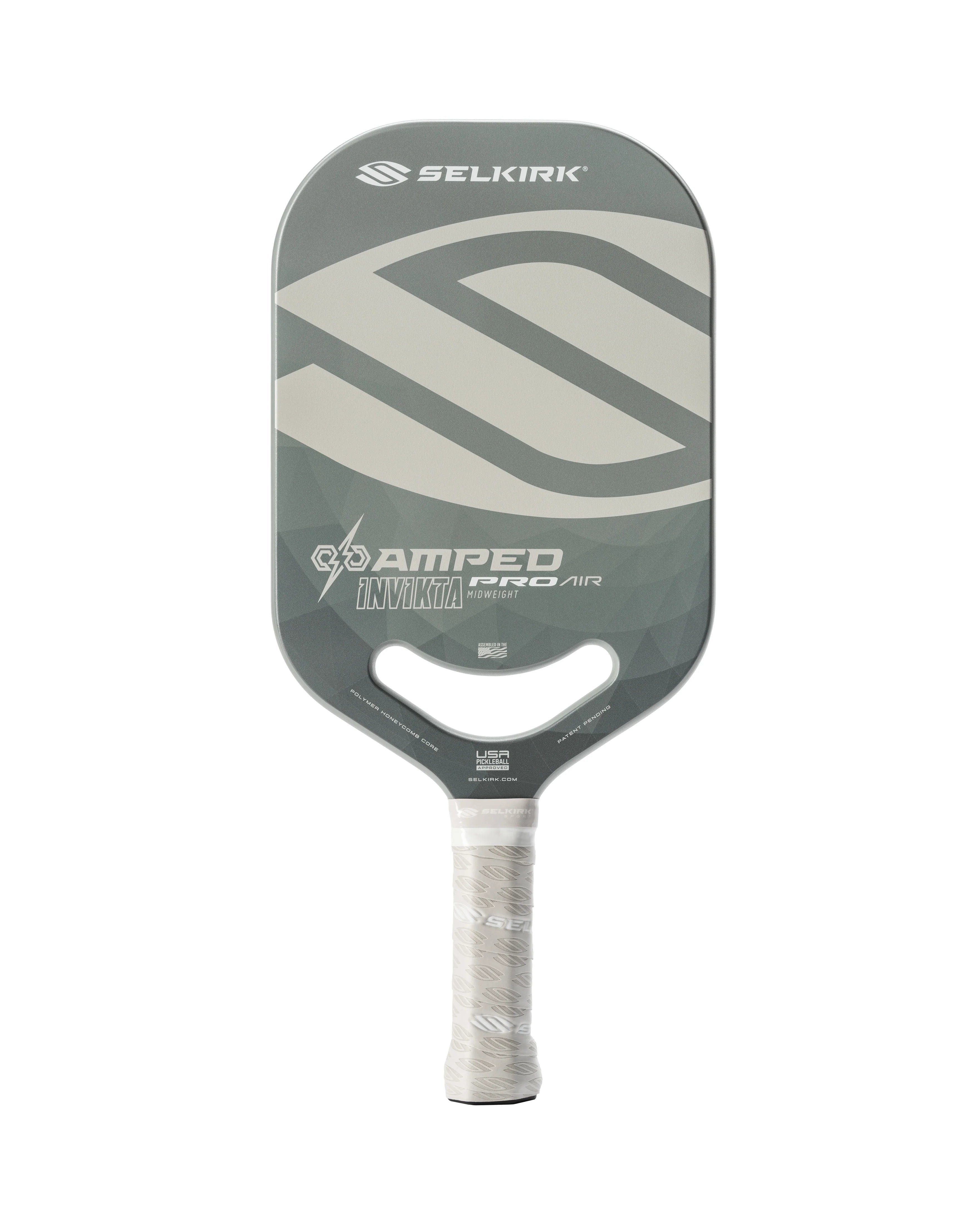 Selkirk AMPED Pro Air Pickleball Paddle - Lightweight & Durable Grey Paddle for Competitive Play | Perfect for Outdoor & Indoor Pickleball Games, Tournaments, and Training