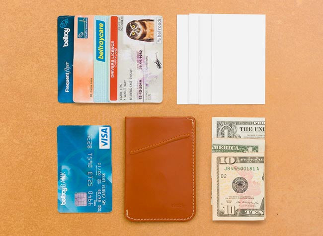 Bellroy Slim Card Sleeve Wallet - RFID Blocking Minimalist Wallet for Men & Women - Perfect for Travel, Everyday Carry & Business Cards