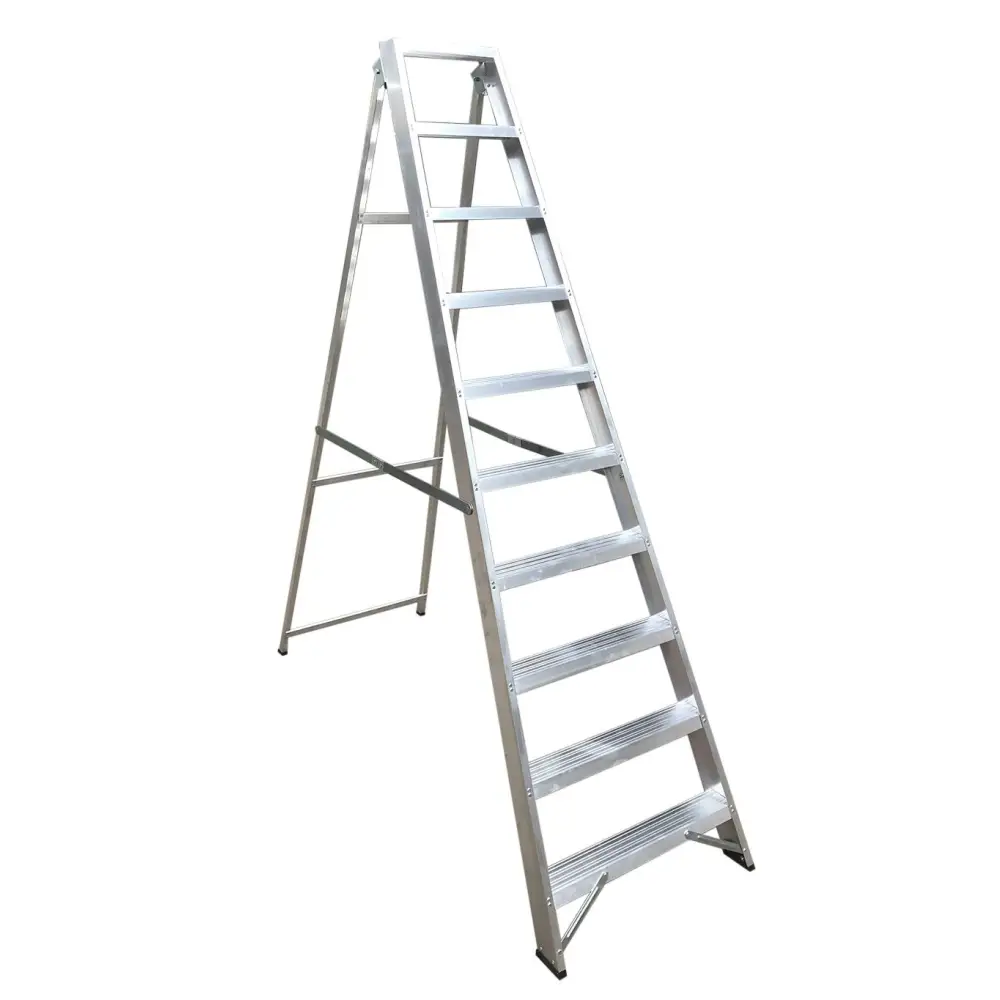 Climb It Aluminum Swingback Stepladder - Lightweight Folding Ladder for Home, Garage & Workshop Use