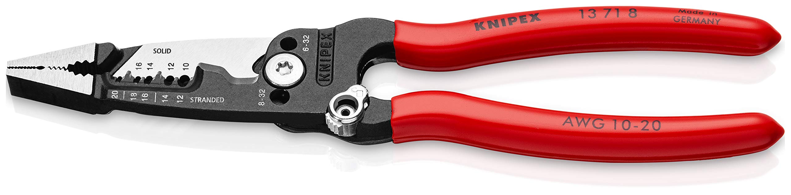 KNIPEX Pliers Wrench 3-Piece Set with Forged Wire Stripper - Professional Plumbing & Electrical Tool Kit for Home Repair and DIY Projects