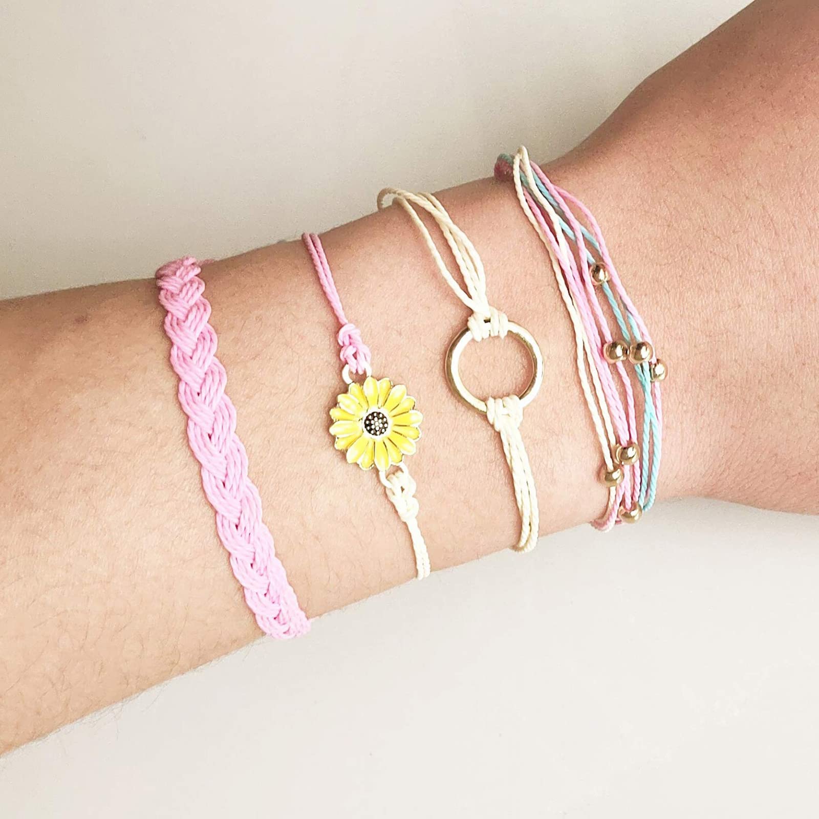 Trendy Adjustable Wave Surfer Friendship Bracelets for Women - Waterproof Summer Ankle Bracelets, Boho Beach Jewelry Gifts for Best Friend, Stocking Stuffers | Perfect for Beach Parties, Music Festivals & Everyday Boho Outfits