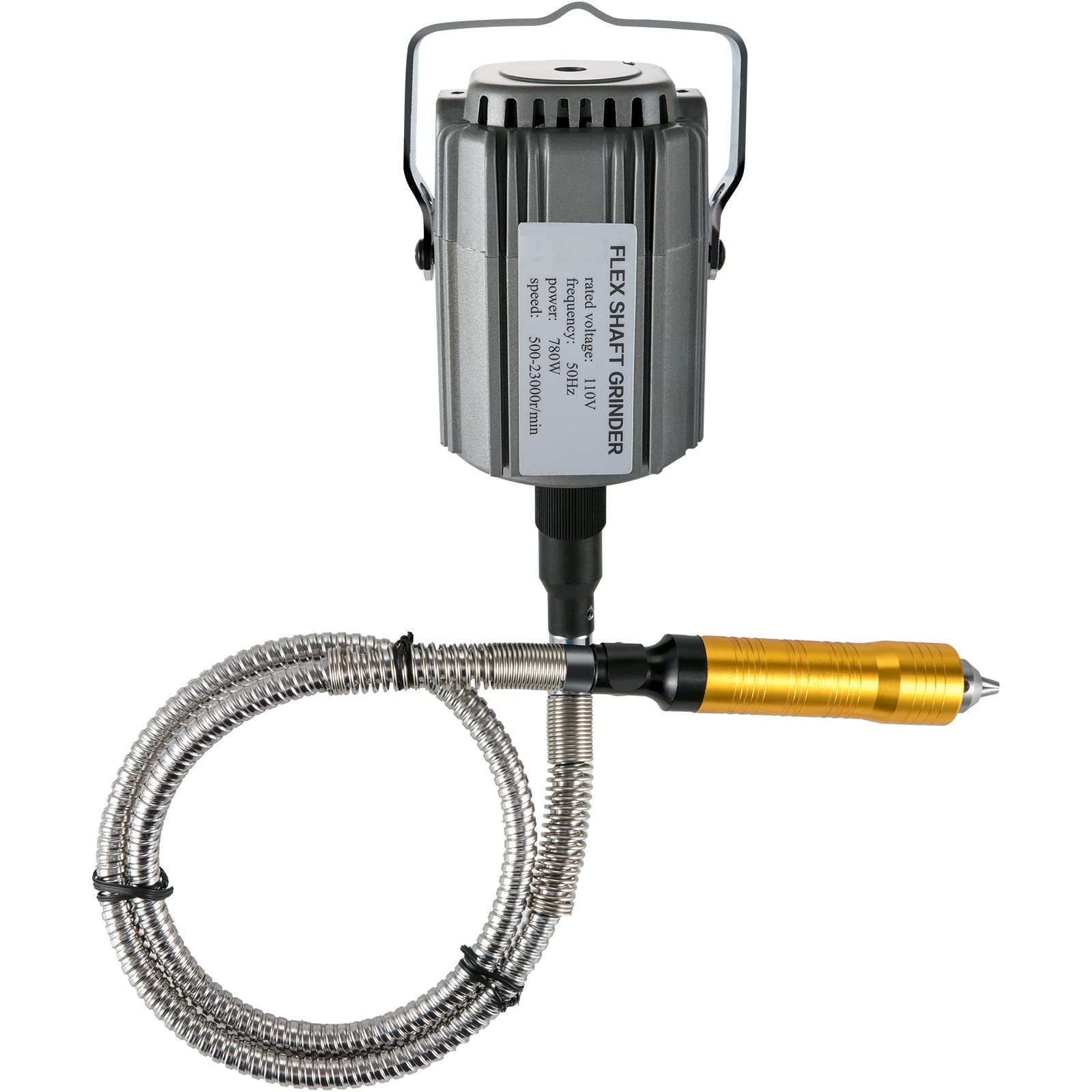 VEVOR 780W Flex Shaft Grinder Rotary Tool with Foot Pedal - 500-23000 RPM Variable Speed, 1/4