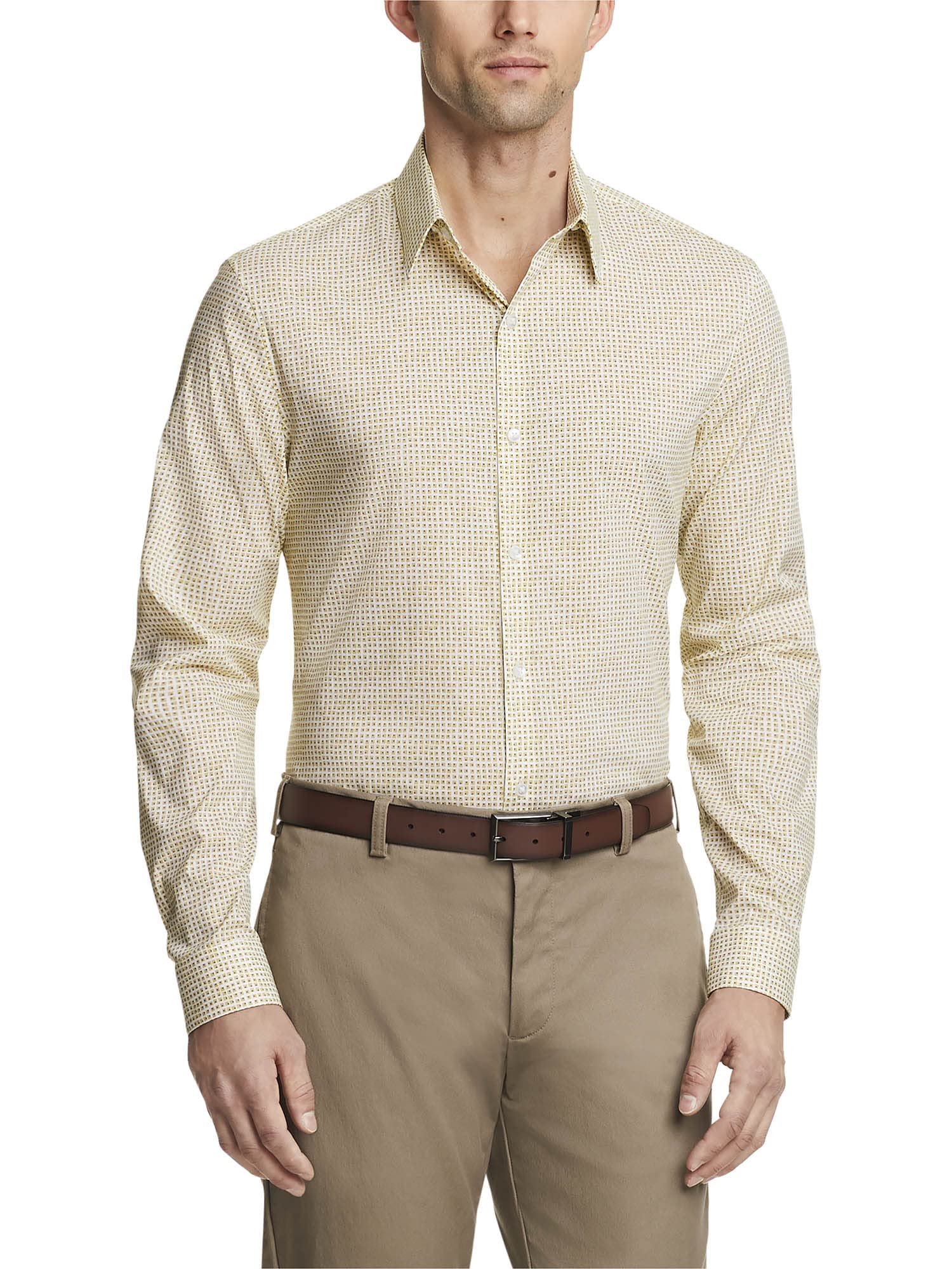 Calvin Klein Men's Dress Shirt | Extreme Slim Fit | Stain-Resistant & Wrinkle-Free | Perfect for Business, Office & Formal Occasions