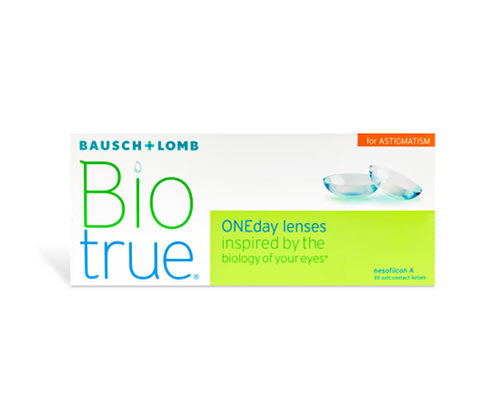 Biotrue ONEday for Astigmatism Daily Disposable Contact Lenses (30 Pack) - Comfortable & Clear Vision All Day for Active Lifestyles
