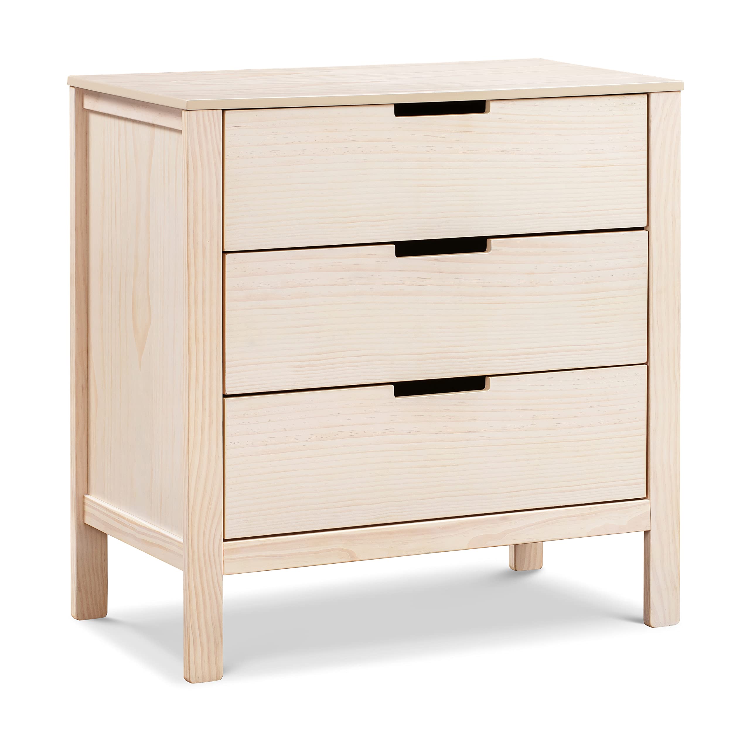 DaVinci Colby 3-Drawer Dresser in Washed Natural - Solid Wood Baby Dresser with Smooth Gliding Drawers (F11923NX) - Perfect for Nursery, Kids Room & Bedroom Storage