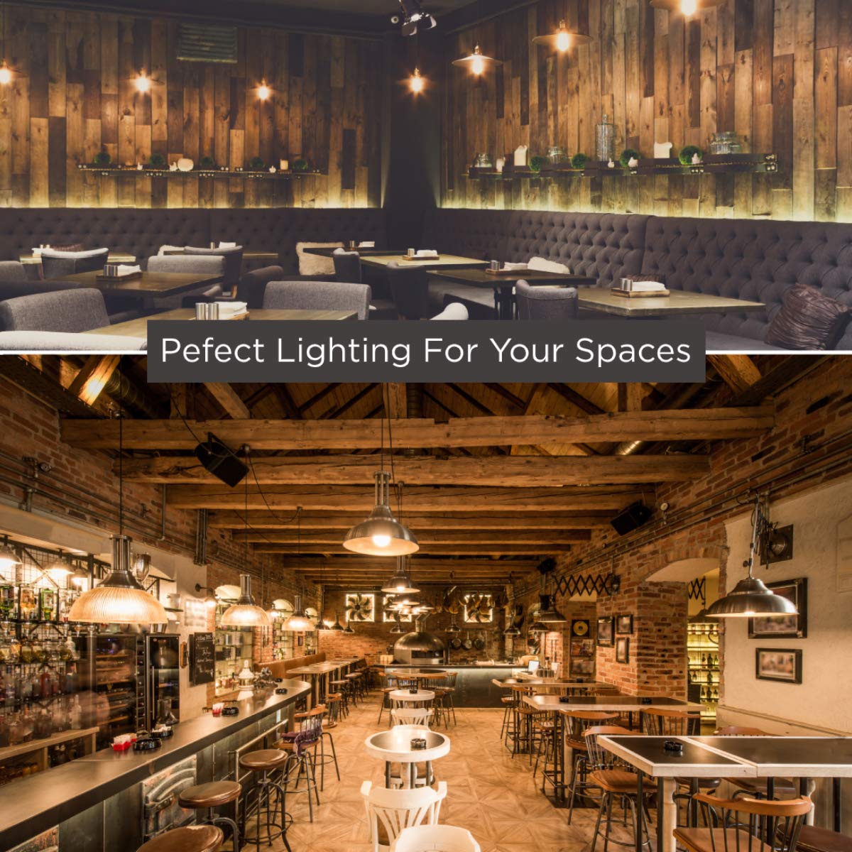 GoodBulb 15-Watt Frosted G25 LED Light Bulbs - E26 Medium Base - 2700K Warm White - 820 Lumens - Pack of 10 - Energy Saving Restaurant Lighting for Cafes, Diners & Home Decor