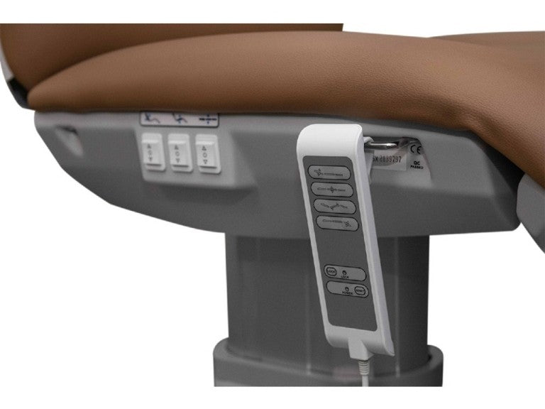 Silverfox 4 Motors Electric Facial Bed Chair - Professional Spa Massage Table with Adjustable Height, Dark Grey (Model 2270FB) for Facial Treatments, Massage Therapy & Beauty Salon Use