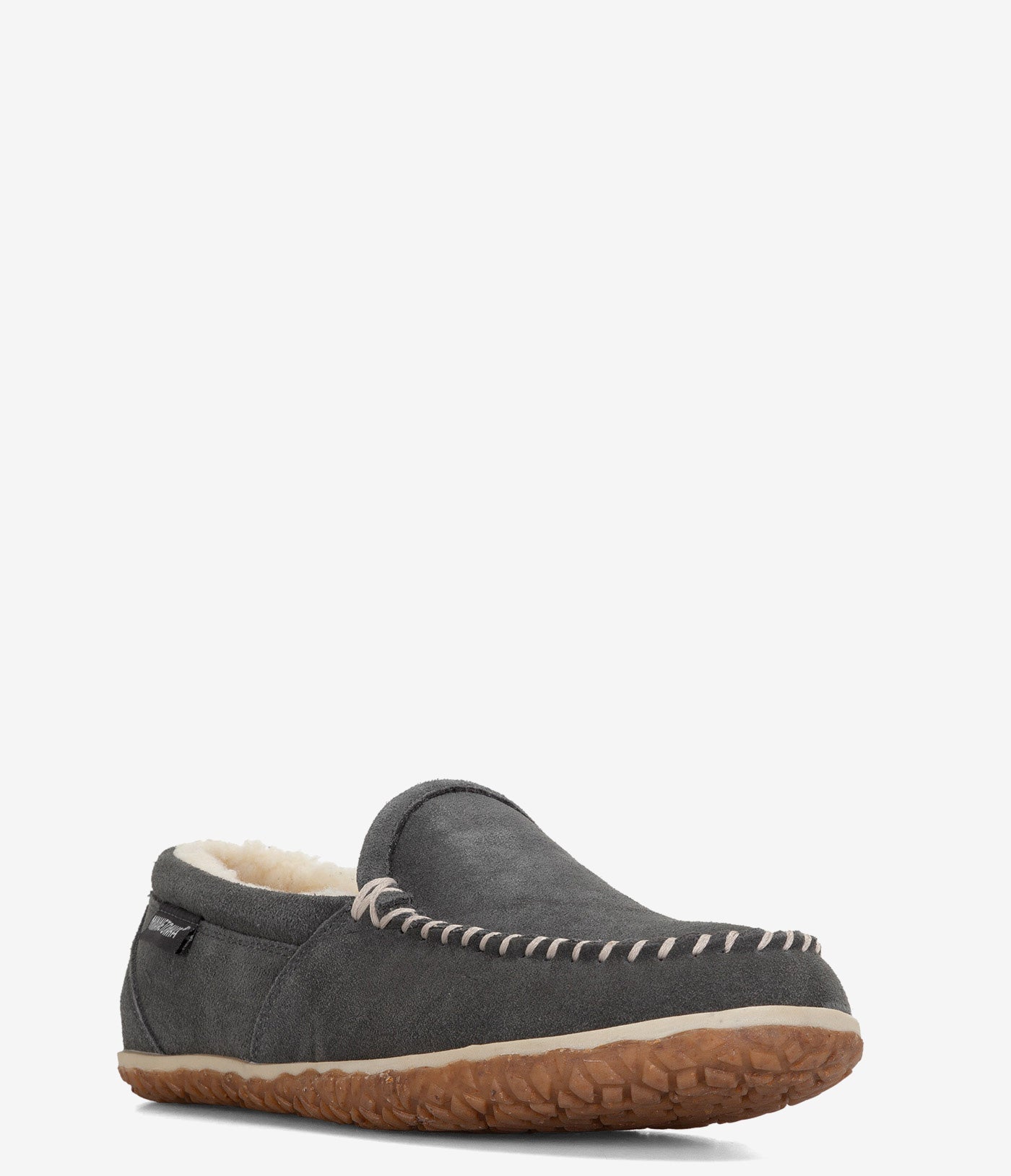Minnetonka Tilden Slippers for Men - Genuine Leather Moccasin House Shoes - Comfortable Indoor/Outdoor Slippers for Relaxation at Home, Lounging & Travel