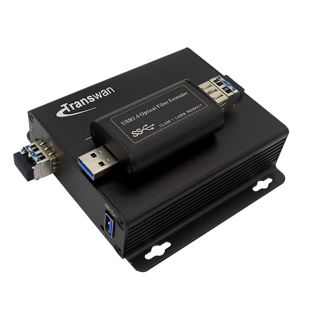 10Gbps USB 3.0 Fiber Optic Extender - 250M (820FT) Single-Mode Fiber with SFP Module | 5Gbps Super-Speed | Compatible with Kinect & Gaming Devices | Perfect for Data Centers, Industrial Automation & Long-Distance USB Connections