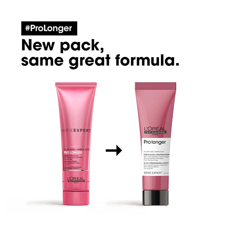 L'Oréal Professionnel Pro Longer 10-in-1 Hair Treatment Cream for Long & Strong Hair - Perfect for Daily Hair Care & Styling at Home or Salon