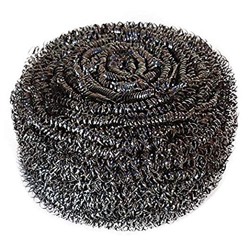 Premium Stainless Steel Scouring Pads for Pots and Pans - Heavy Duty Kitchen Sponge Scrubber - 200 Pack - Perfect for Deep Cleaning Cookware, Grills, and Stubborn Stains