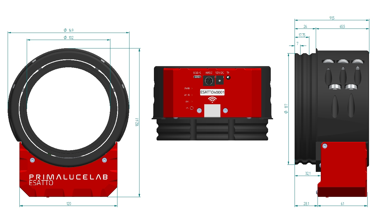 ESATTO 4 Robotic Microfocuser for Telescope - High Precision Auto Focus Motor for Astrophotography & Astronomy Observation
