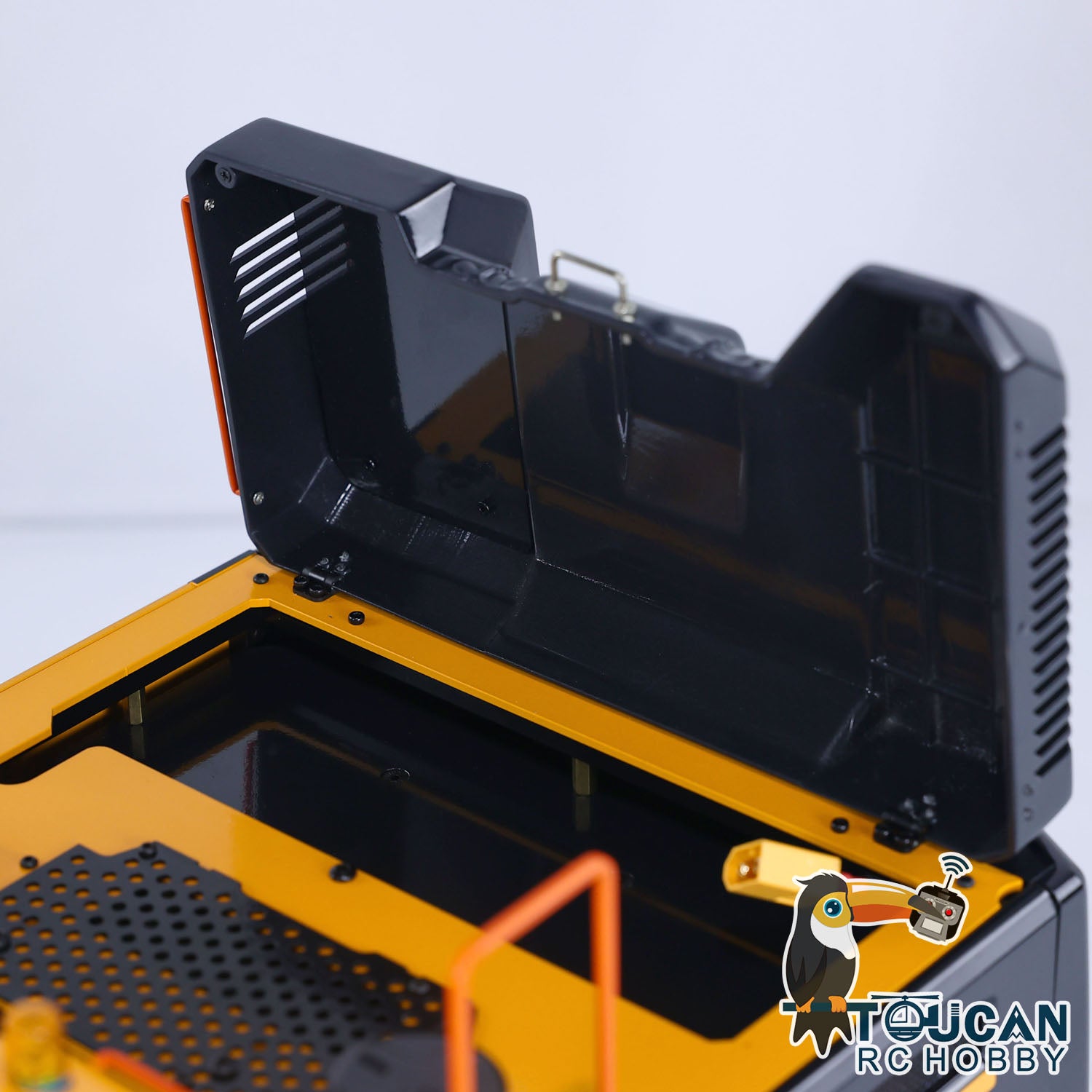MTM Metal 1/14 Scale Remote Control Hydraulic Excavator Toy - 2 Arms RC Construction Vehicle, EC380 Digger Model with Assembled & Painted Design - Perfect for Kids Play, Construction Enthusiasts & Heavy Machinery Collectors