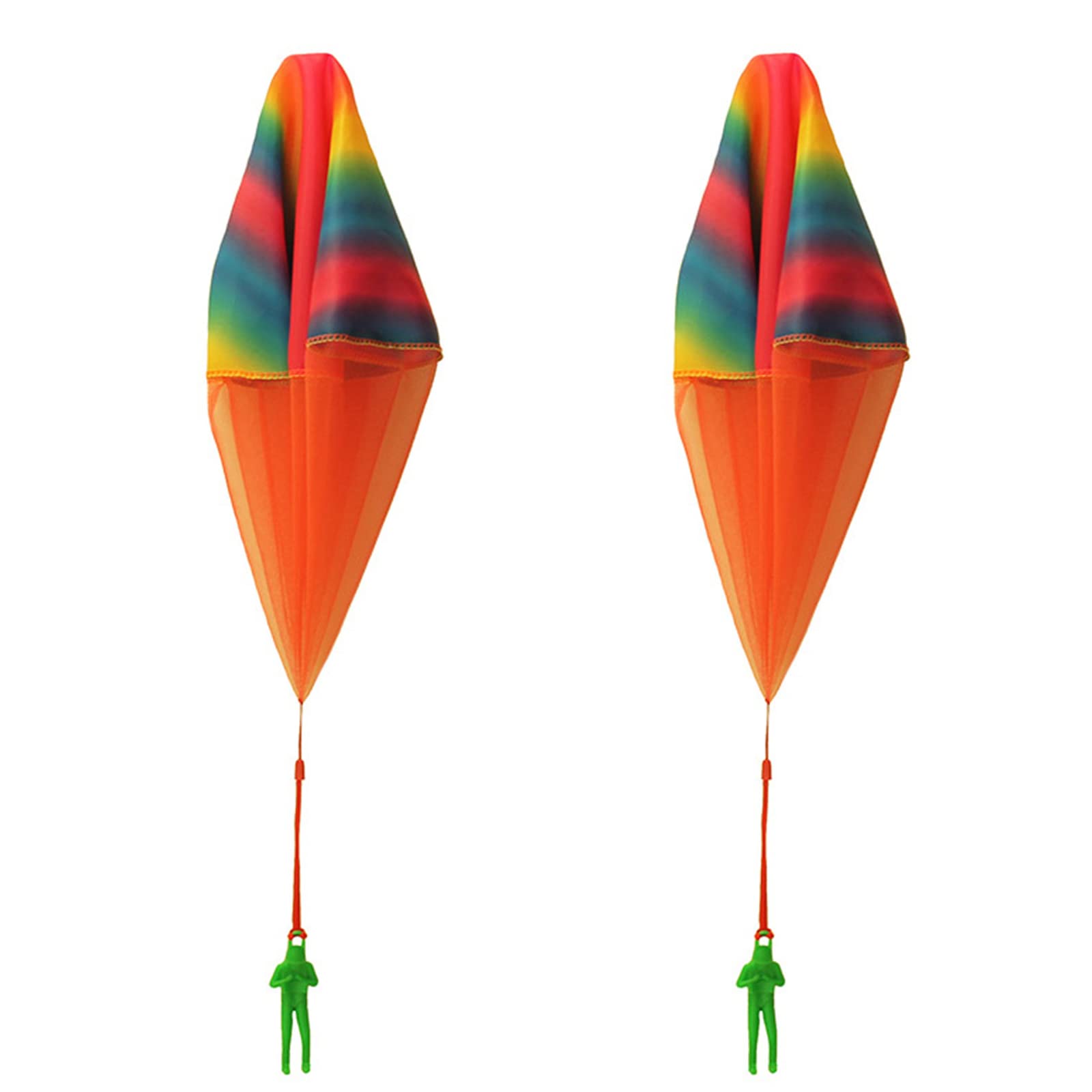 RUIYELE 2 Pack Rainbow Parachute Toys - Colorful Tangle-Free Flying Discs for Kids & Adults - Outdoor Play, Birthday Gifts, Children's Day Presents - Perfect for Backyard Games, Park Activities, and School Events