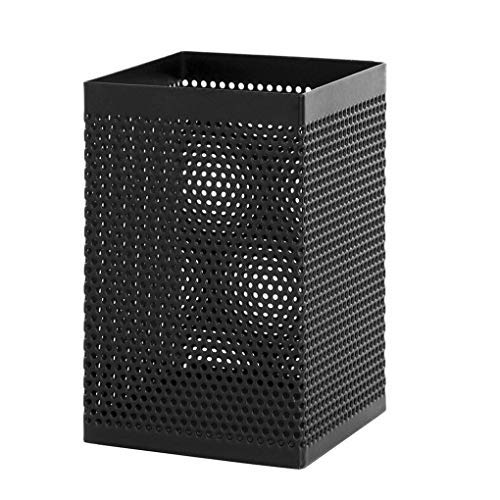 Black Metal Mesh Pencil Cup Holder - Office Desk Organizer for Pens, Markers & Stationery - Perfect for Home, Office & School Workspace Organization