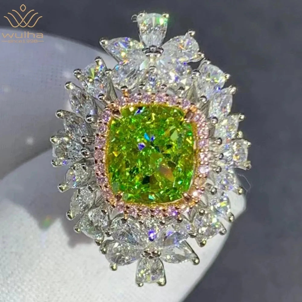 Vintage 925 Sterling Silver 3EX Cushion Cut 3CT VVS D Color Moissanite Engagement Ring for Women - Wedding Proposal, Anniversary Gift, Fine Jewelry for Special Occasions