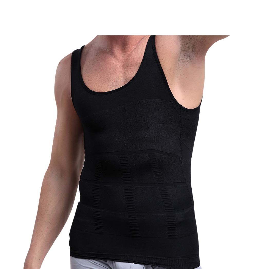 Men's Slimming Body Shaper Shirt - Compression Underwear Vest for Belly Fat Control & Bodybuilding - Perfect for Workouts, Gym & Everyday Wear