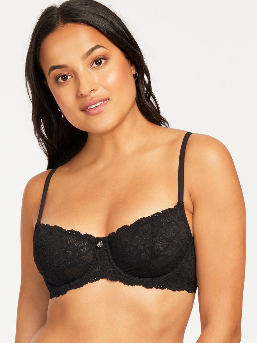 Montelle Flirt Demi Lace Bra - Comfortable Underwire Bra with Stretch Lace for Women | Perfect for Everyday Wear, Date Nights & Special Occasions