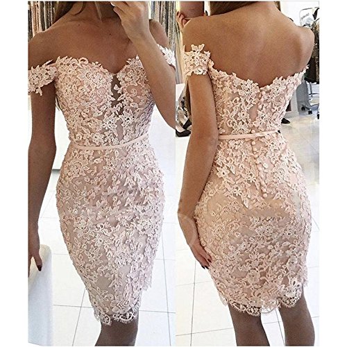 LY Women's Lace Mermaid Bridesmaid Dress - Off Shoulder Sweetheart Satin Formal Prom Evening Gown for Weddings, Parties & Special Occasions