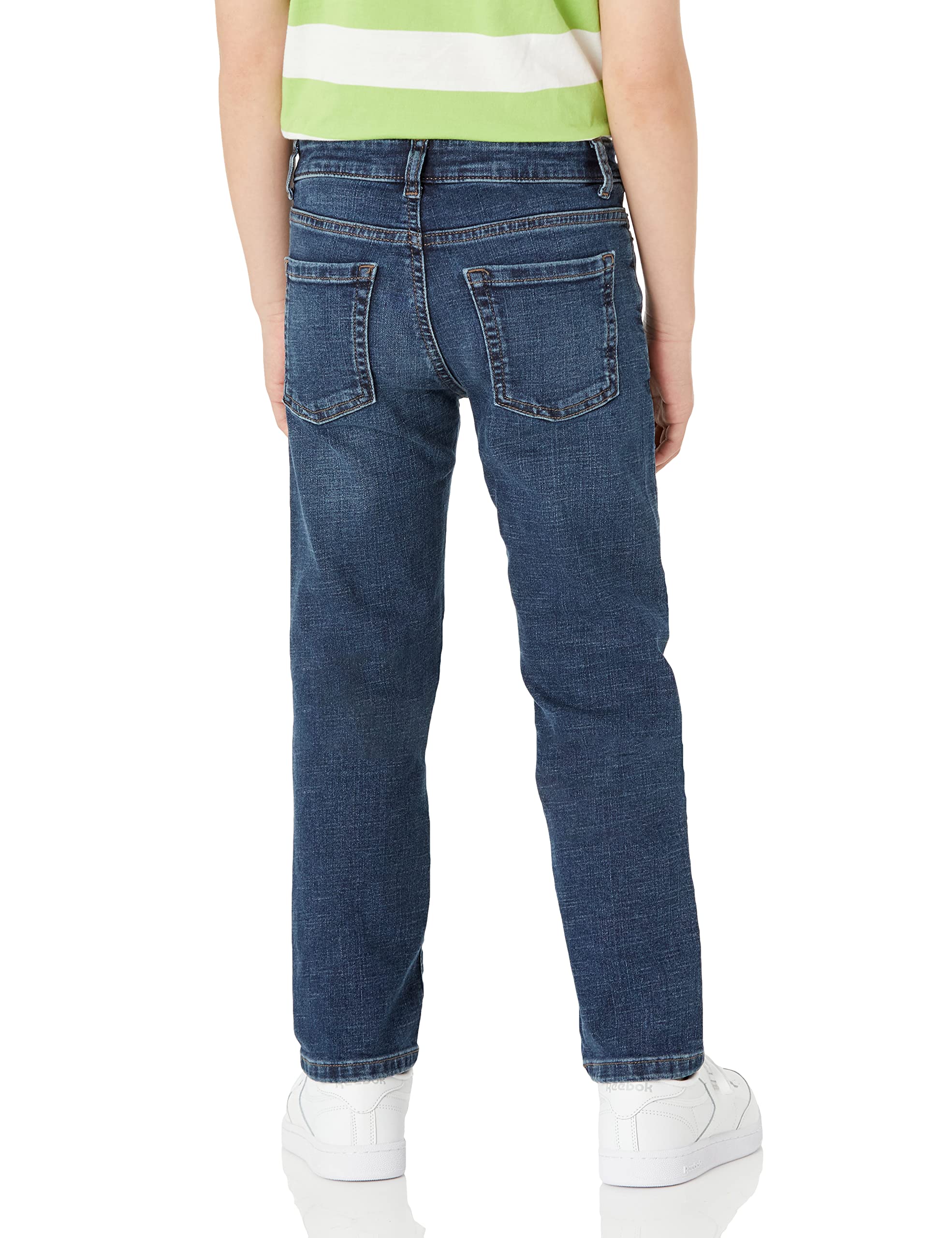 Amazon Essentials Boys' Regular Straight-Fit Jeans - Comfortable Durable Denim Pants for School, Play & Everyday Wear | Sizes 4-18